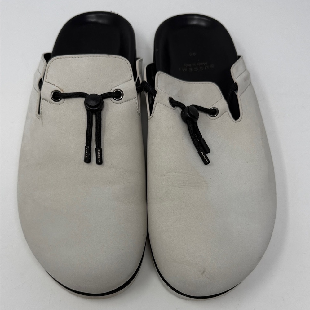 Buscemi White Slip-On Loafers